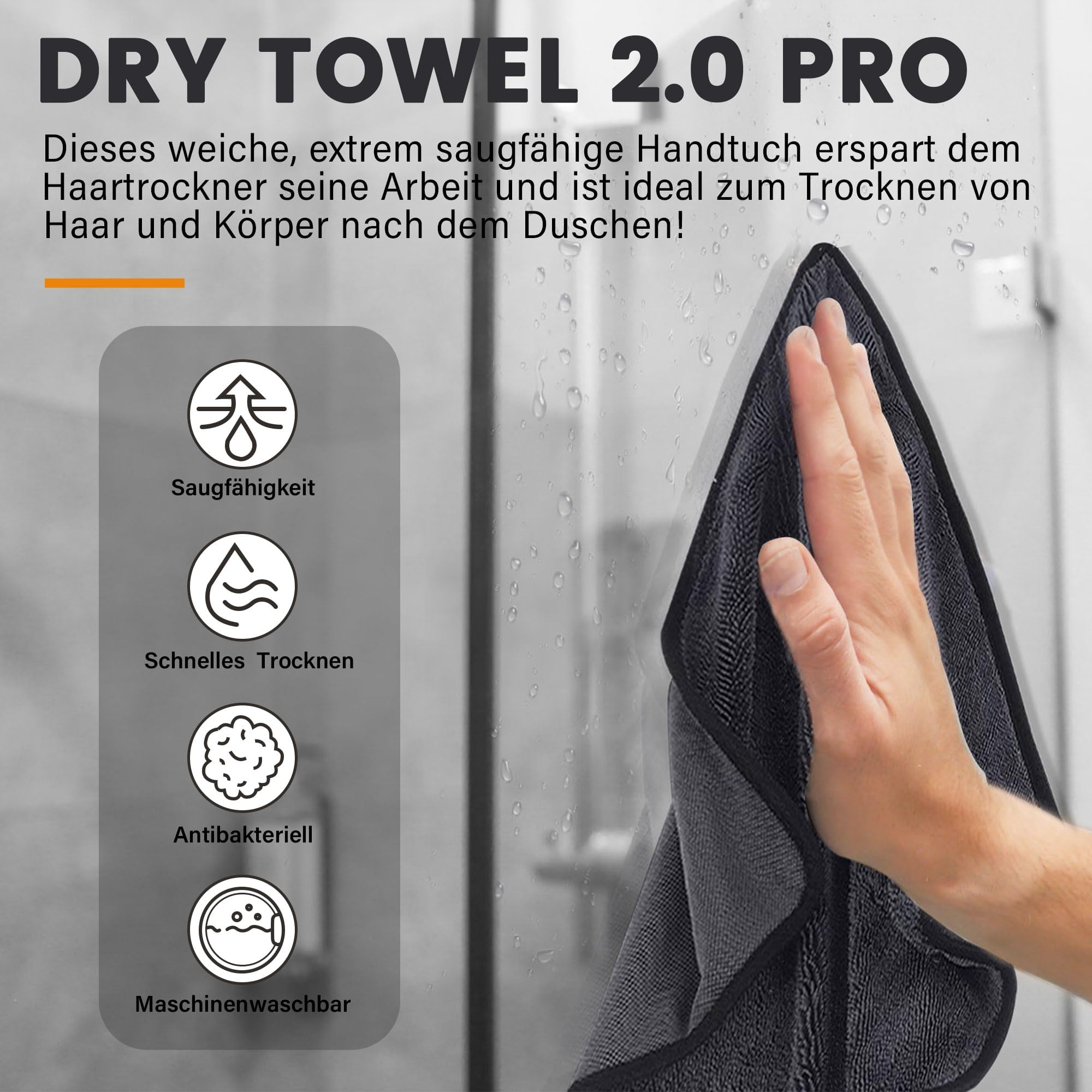 Deedlite Shiny Bath XXL Trockentuch-50*80cm