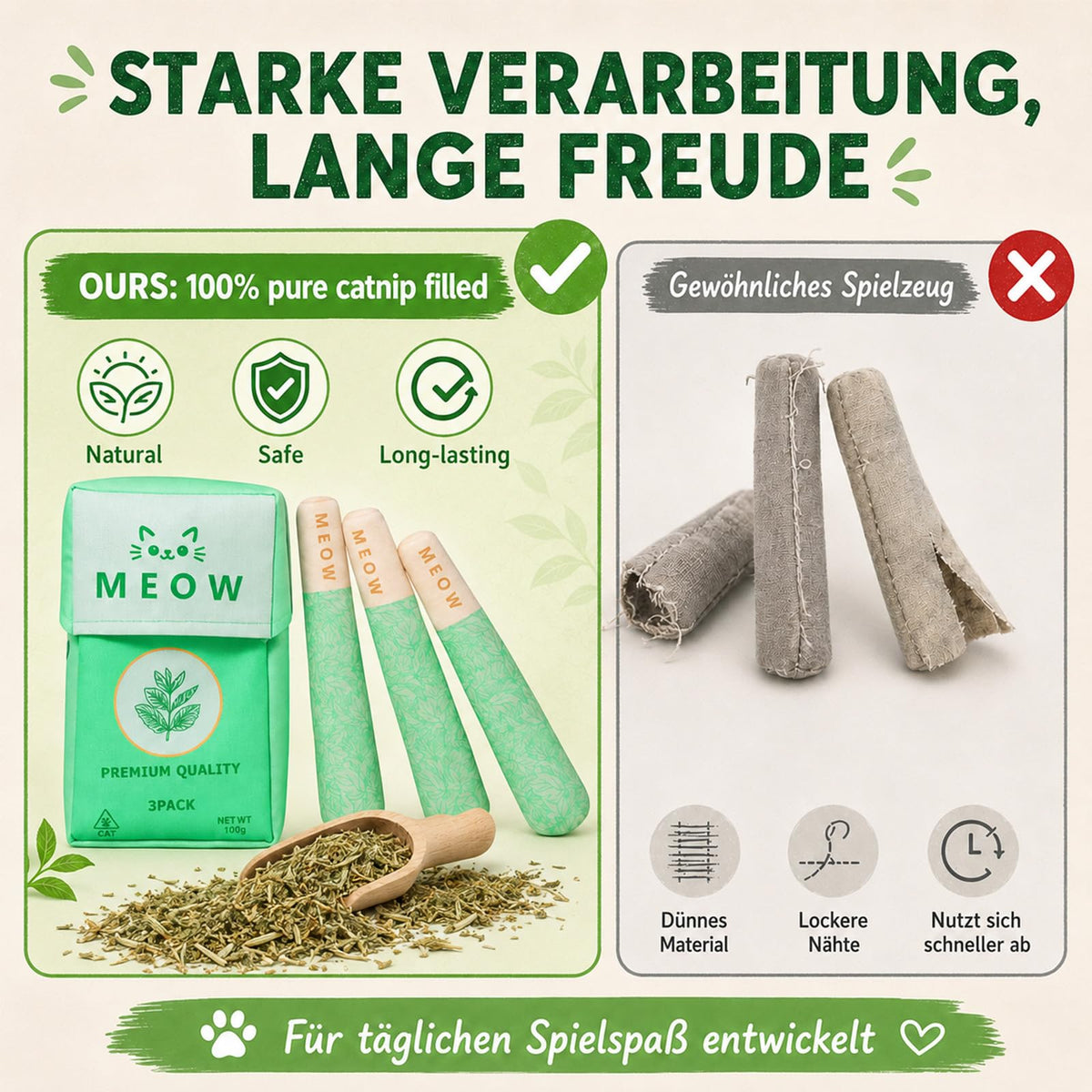 Catarette cat toy cigarette, catnip toy for indoor
